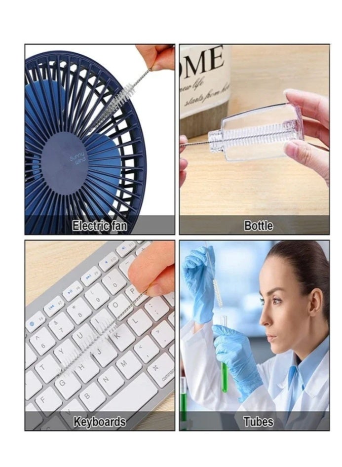 13 Piece Straw Cleaner Brush Set, Long Cleaning Brush for Straws on Tumbler, Water Bottle, Sippy Cup, and Pipes, Tubes - Image 4